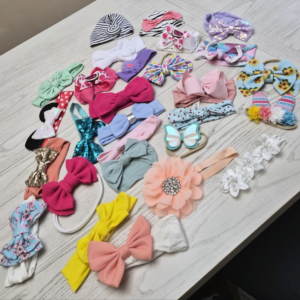 28pcs Headbands Baby Girl Lot